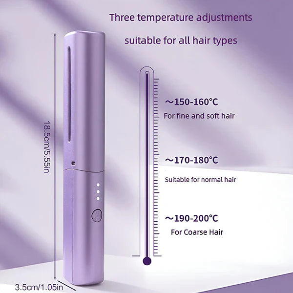 SmoothFlow | 2 in 1 Rechargeable Hair Straightener + Comb