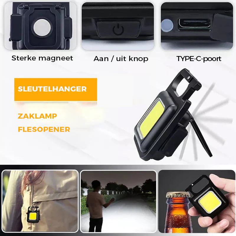 SafeLite | SMART LED keychain emergency light | (Temporarily 1+1 FREE)