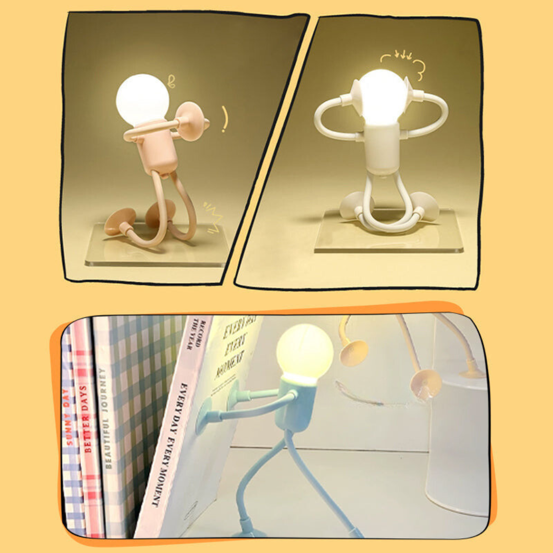 DynamicGlow - Night light for children with adjustable shape and fun athlete design