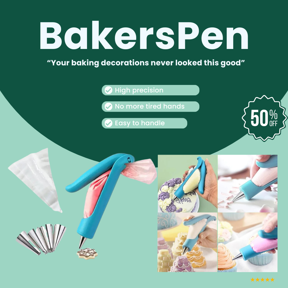 BakersPen | Cake Decorating Pen, Multifunctional Icing Gun