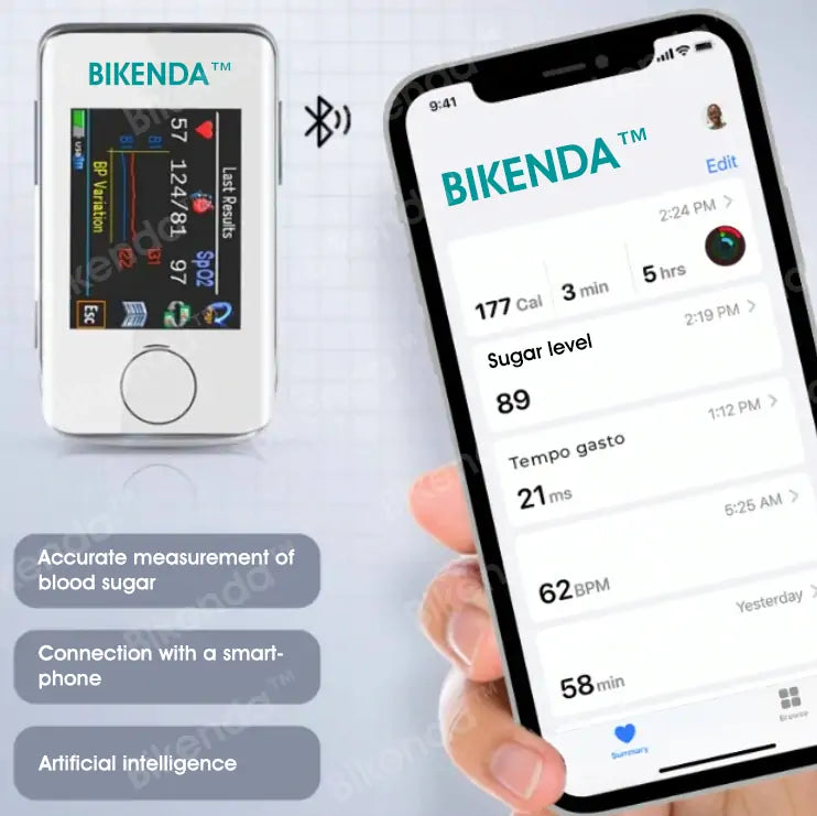 【Official Flagship Store】Bikenda Advanced Non-Invasive Glucose Monitor – 99.9% Accuracy + Exclusive Gift! Trusted by Leading Hospitals Worldwide