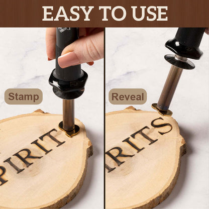 FlareMark | Stamp set for wood burning to personalize your DIY projects