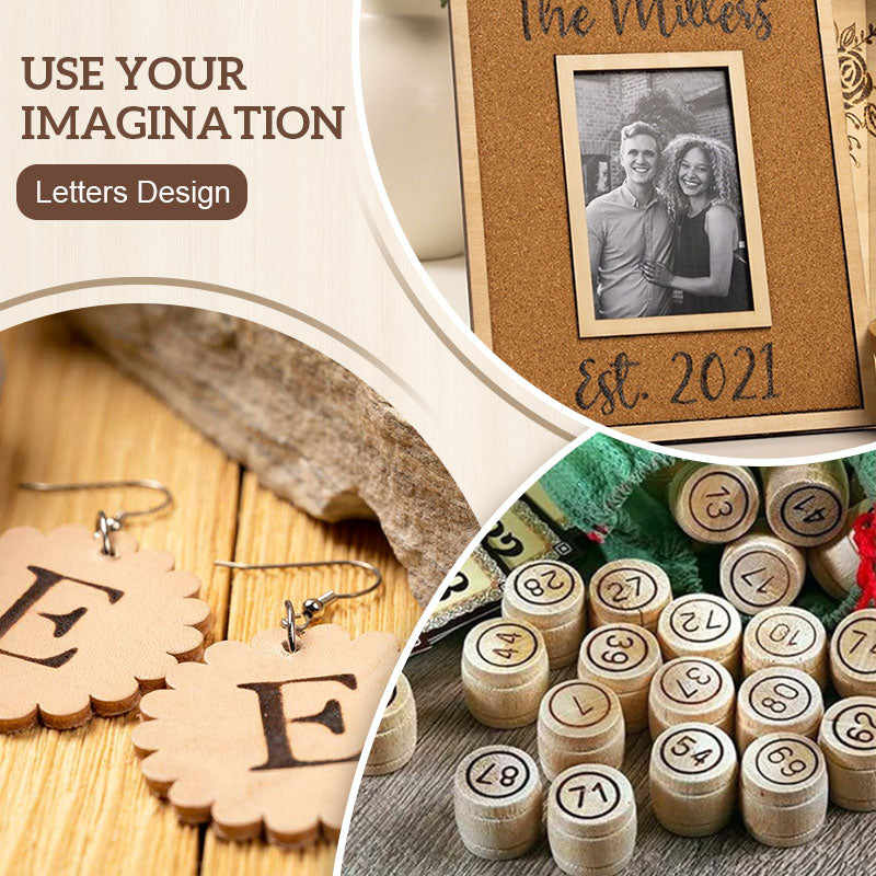 FlareMark | Stamp set for wood burning to personalize your DIY projects