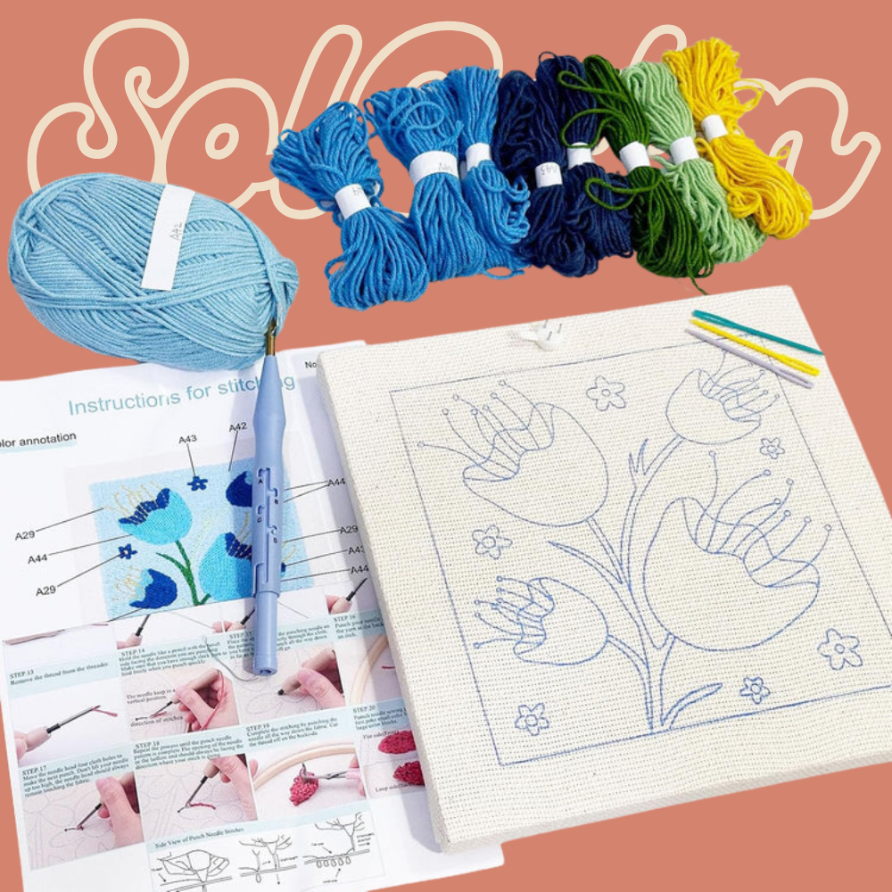 MidnightVines | Embroidery Kit, Create Your Own Masterpiece