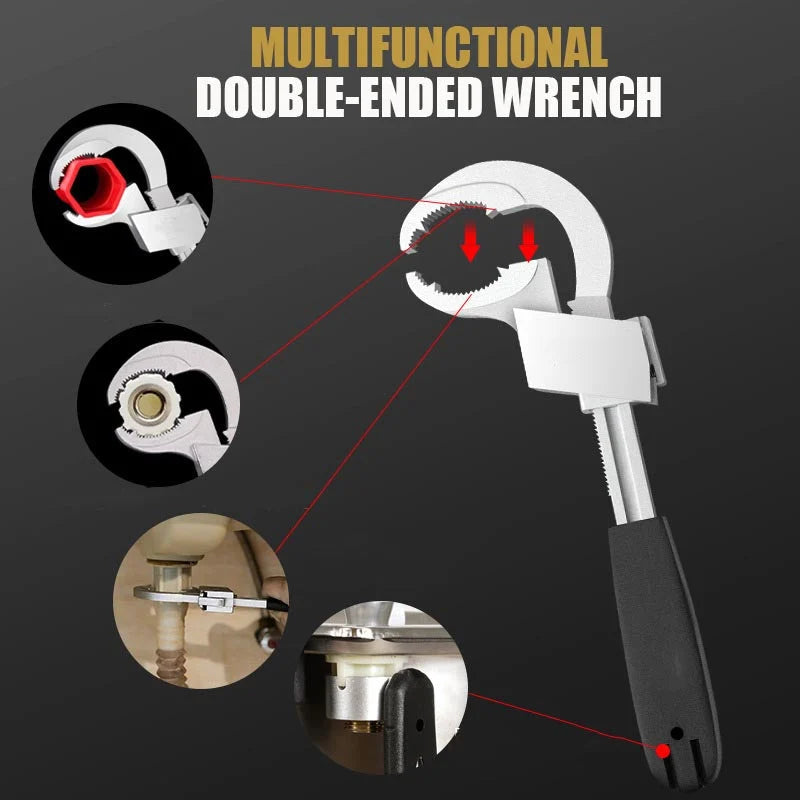 WrenchX | Universal Double Ended Wrench (+3 FREE Attachments)