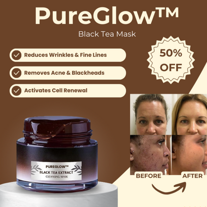 Last Day 50% OFF I PureGlow Black Tea Mask